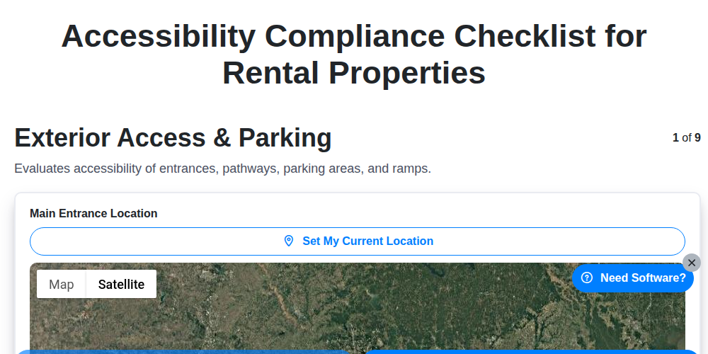 accessibility compliance checklist for rental properties screenshot