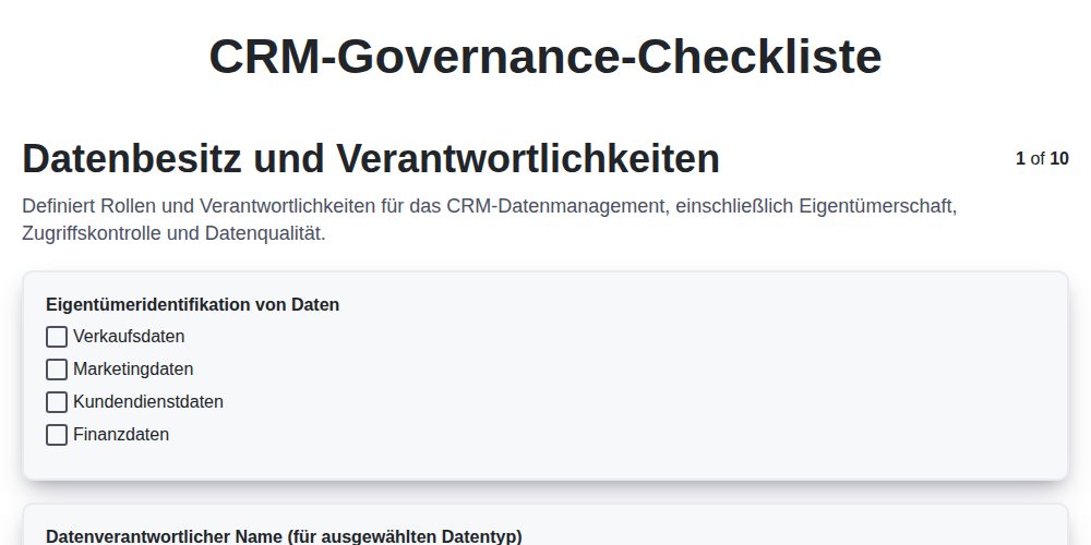 CRM-Governance-Checkliste screenshot