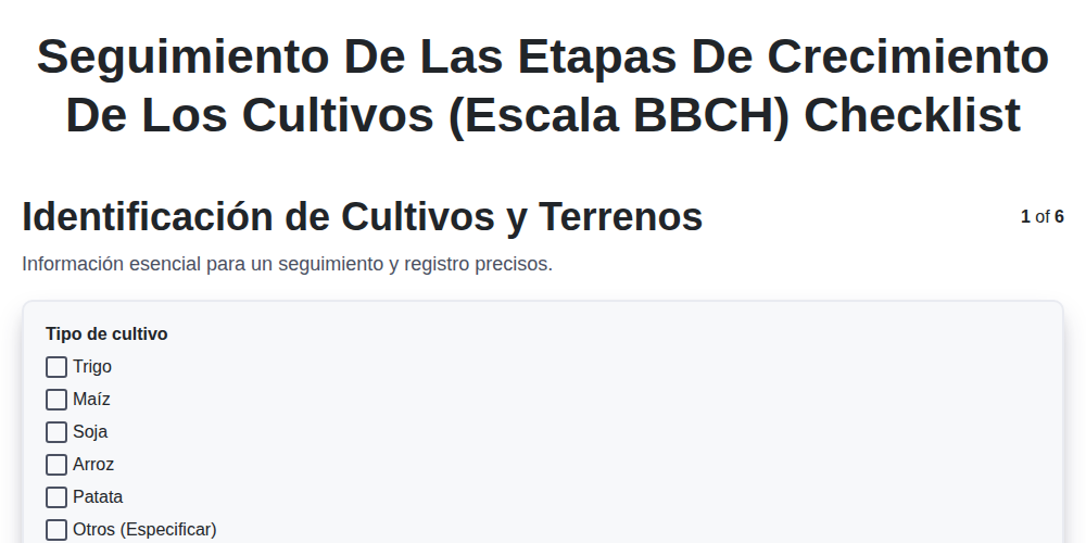 Seguimiento de las Etapas de Crecimiento de los Cultivos (Escala BBCH) screenshot