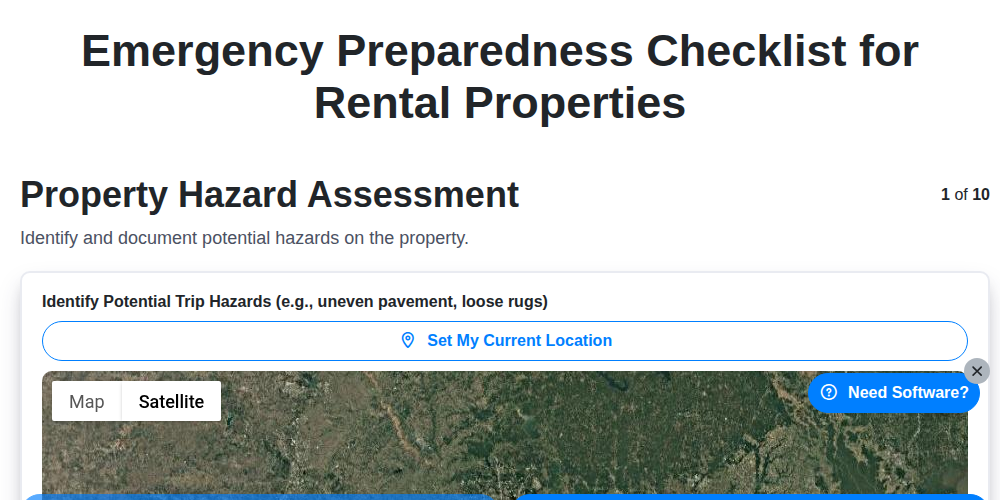 emergency preparedness checklist for rental properties screenshot