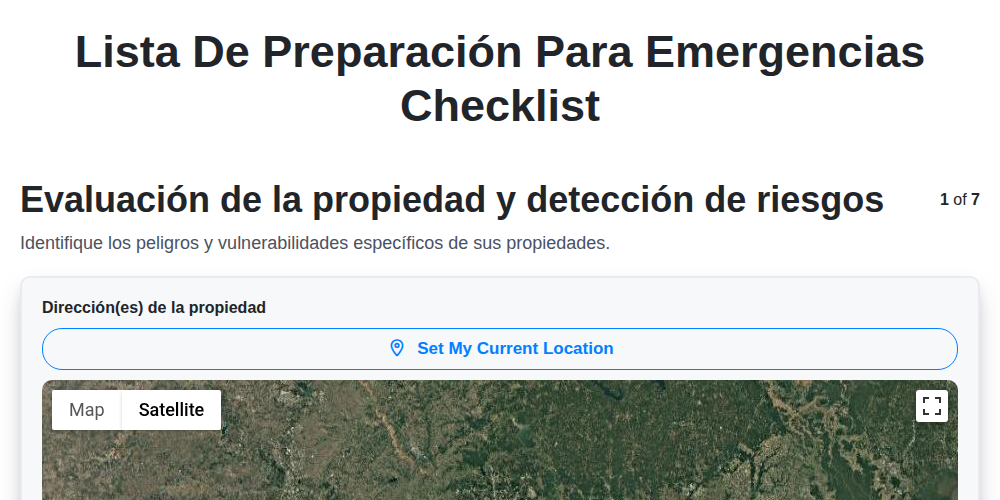 Lista de Preparación para Emergencias screenshot