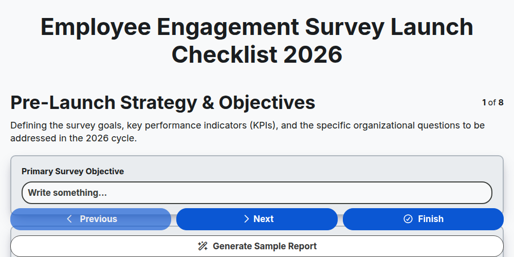 Employee Engagement Survey Launch Checklist 2026