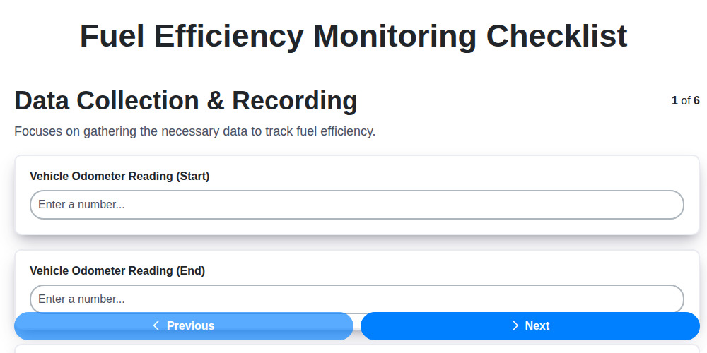 fuel efficiency monitoring screenshot