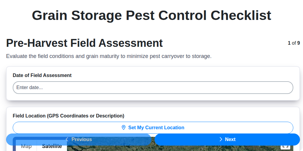 grain storage pest control screenshot