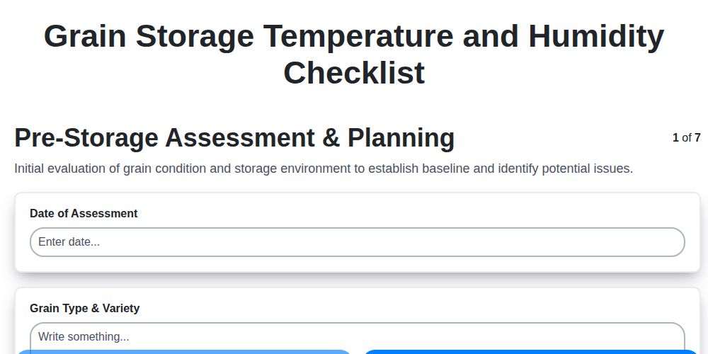 grain storage temperature and humidity screenshot