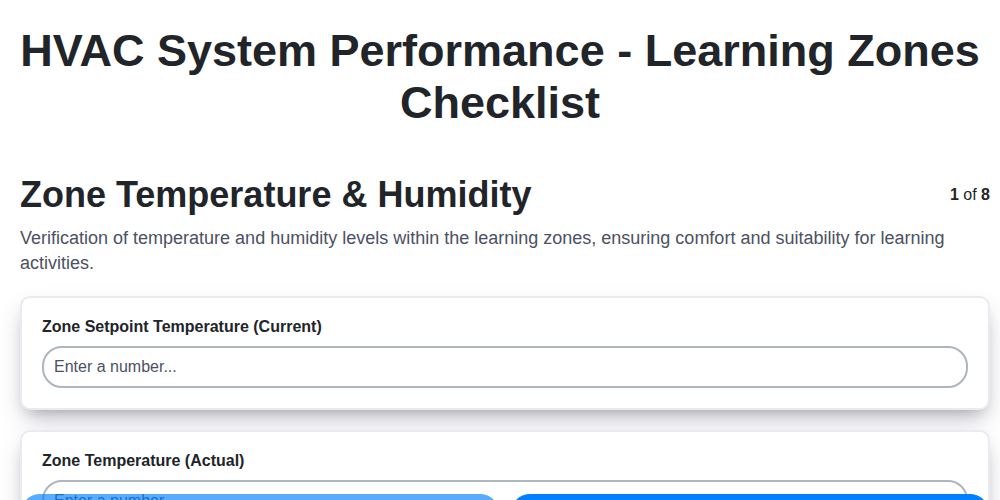 hvac system performance learning zones screenshot