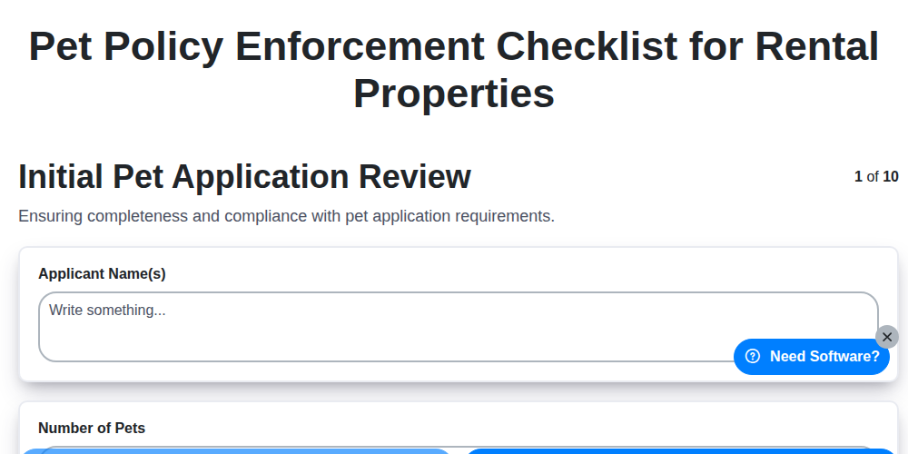 pet policy enforcement checklist for rental properties screenshot