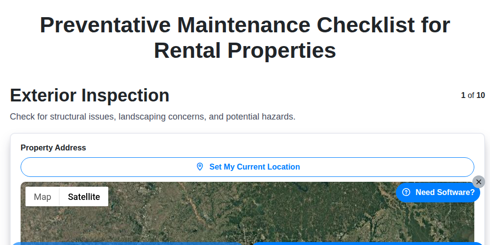 preventative maintenance checklist for rental properties screenshot
