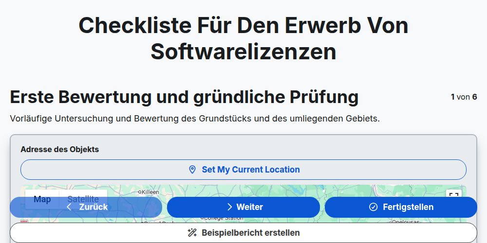 Checkliste für den Erwerb von Softwarelizenzen