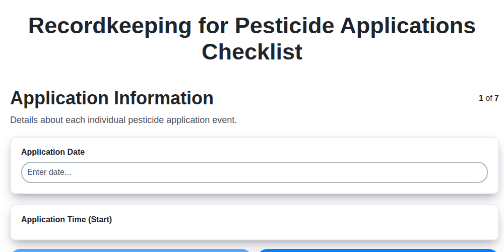 recordkeeping for pesticide applications screenshot