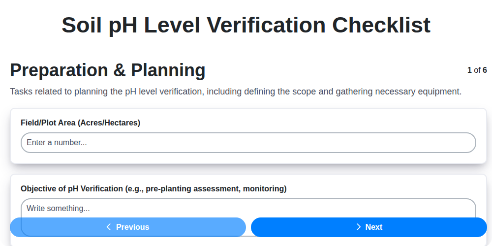 soil ph level verification screenshot
