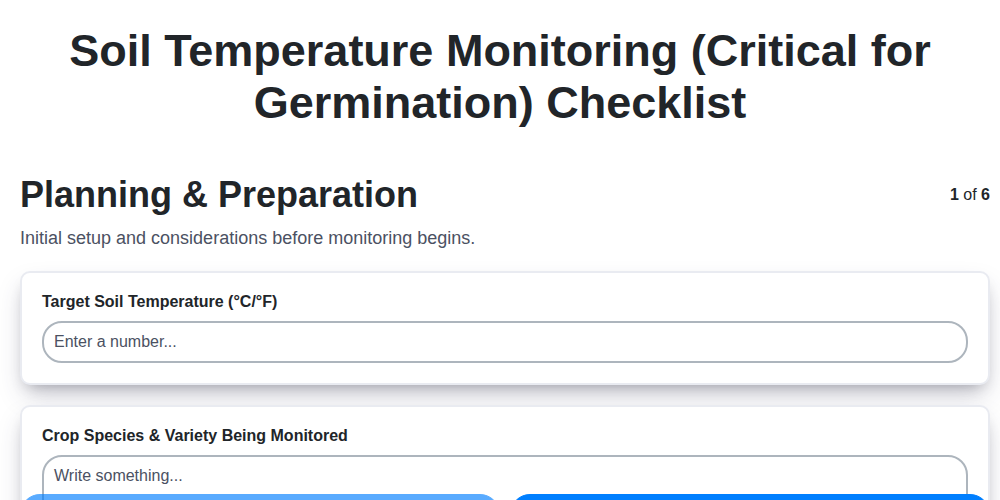 soil temperature monitoring critical for germination screenshot