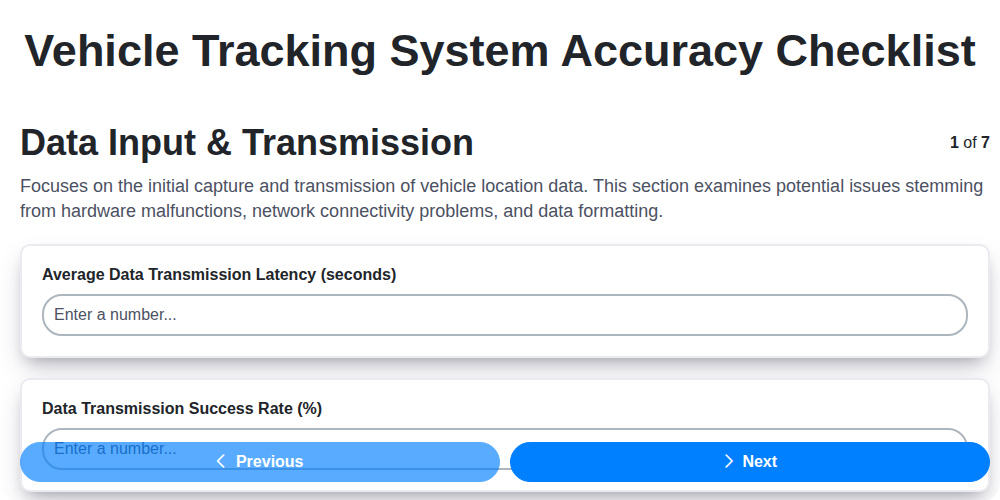 vehicle tracking system accuracy screenshot