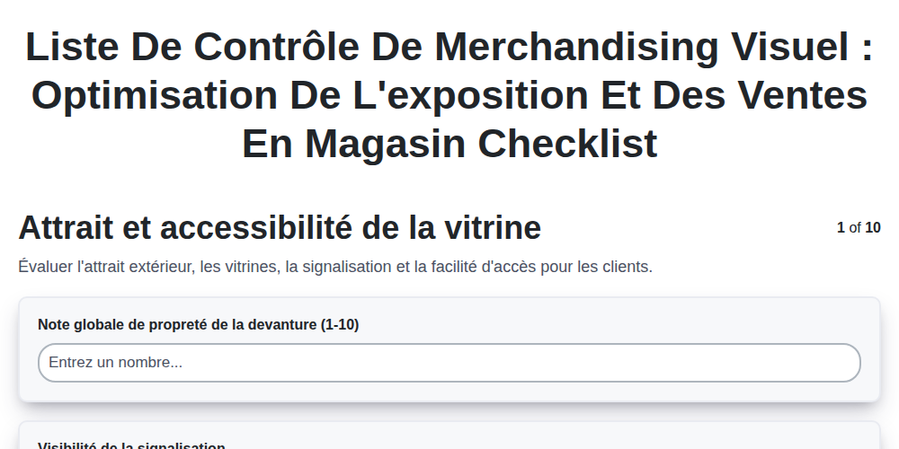 Liste de contrôle de merchandising visuel : Optimisation de l'exposition et des ventes en magasin