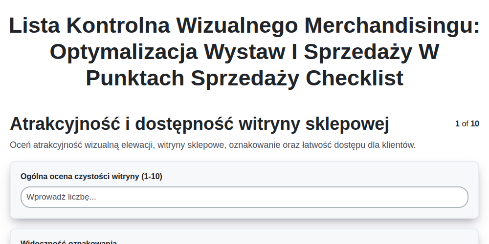 Lista kontrolna wizualnego merchandisingu: Optymalizacja wystaw i sprzedaży w punktach sprzedaży