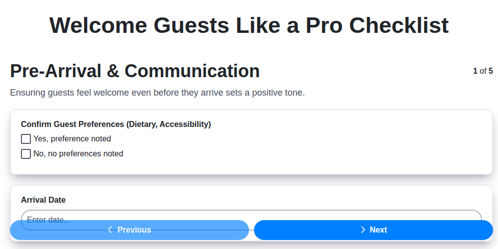 welcome guests like a pro screenshot